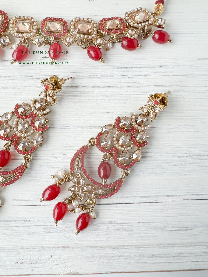 Keen in Polki in Ruby Necklace Sets THE KUNDAN SHOP 
