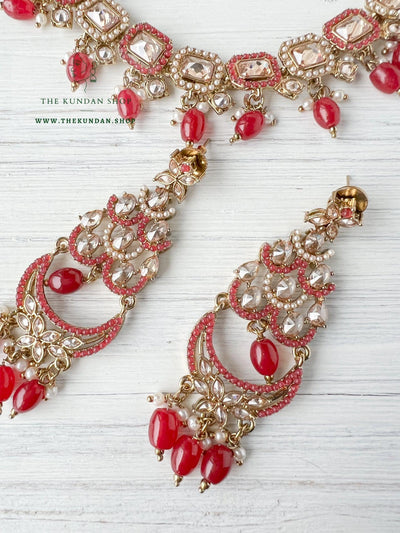 Keen in Polki in Ruby Necklace Sets THE KUNDAN SHOP 
