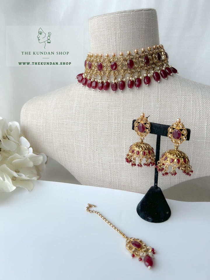 Reunite in Ruby Necklace Sets THE KUNDAN SHOP Long Bead 