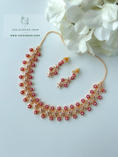 Undeniable in Ruby Necklace Sets THE KUNDAN SHOP 