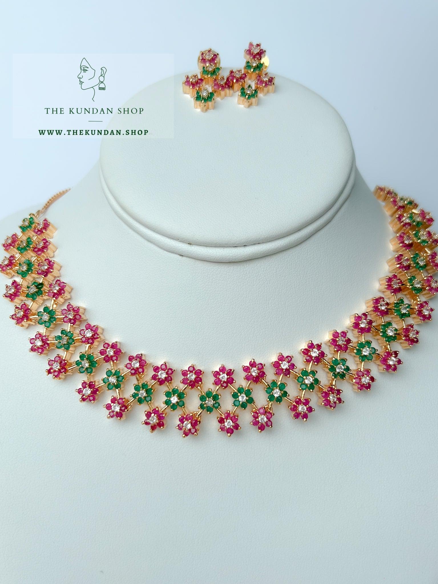 Consequential in Ruby & Emerald Necklace Sets THE KUNDAN SHOP 