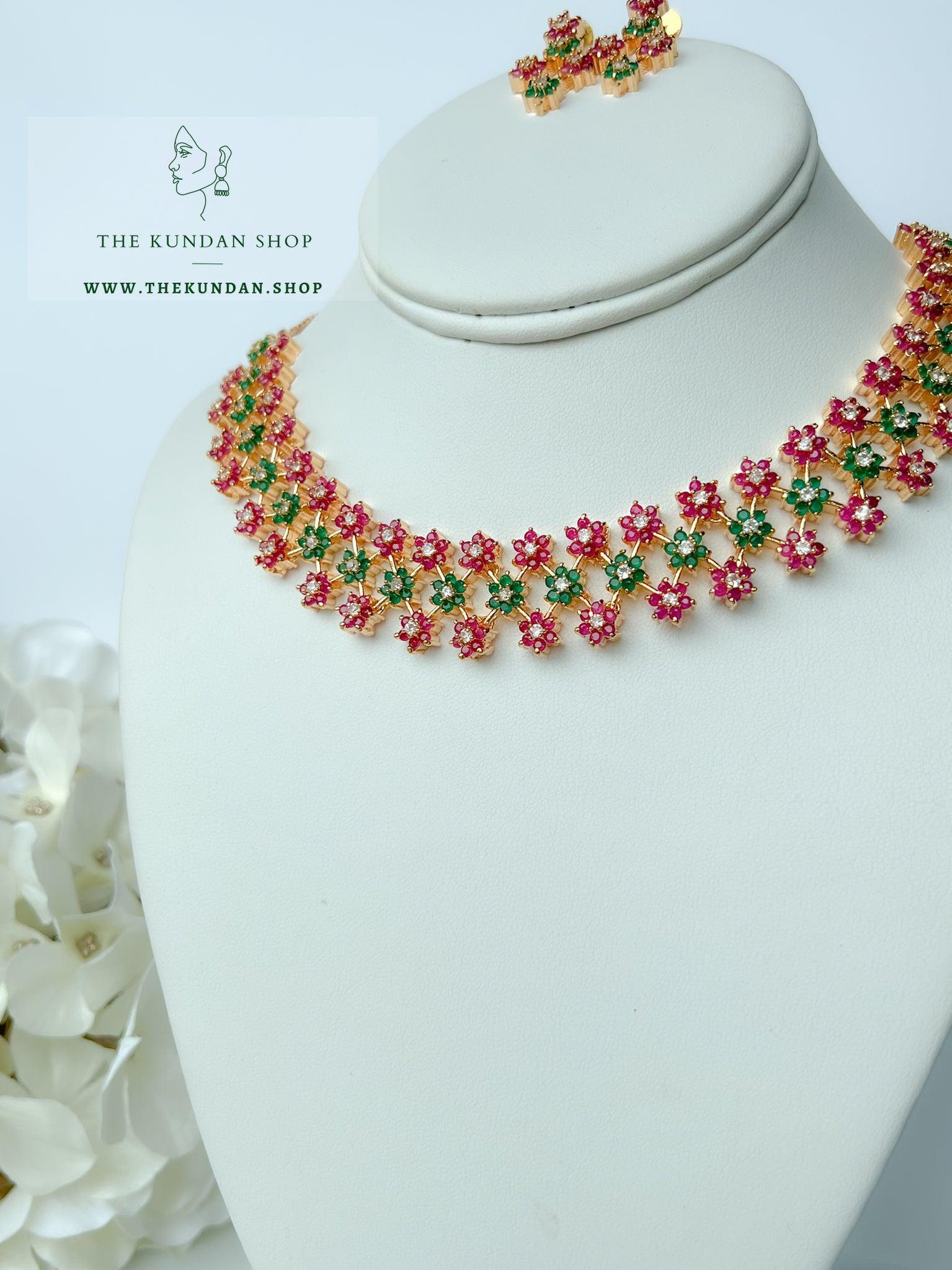 Consequential in Ruby & Emerald Necklace Sets THE KUNDAN SHOP 