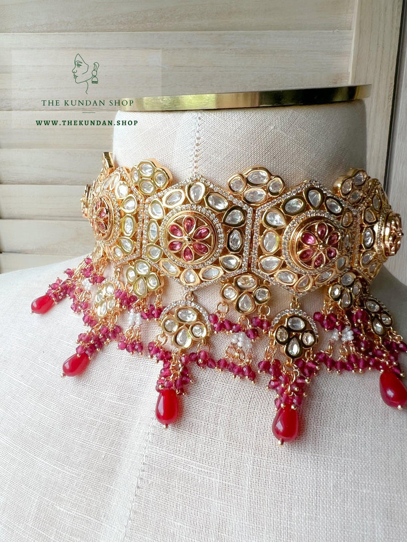Desired Kundan in Ruby Necklace Sets THE KUNDAN SHOP 