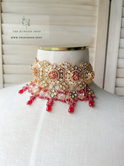 Desired Kundan in Ruby Necklace Sets THE KUNDAN SHOP 