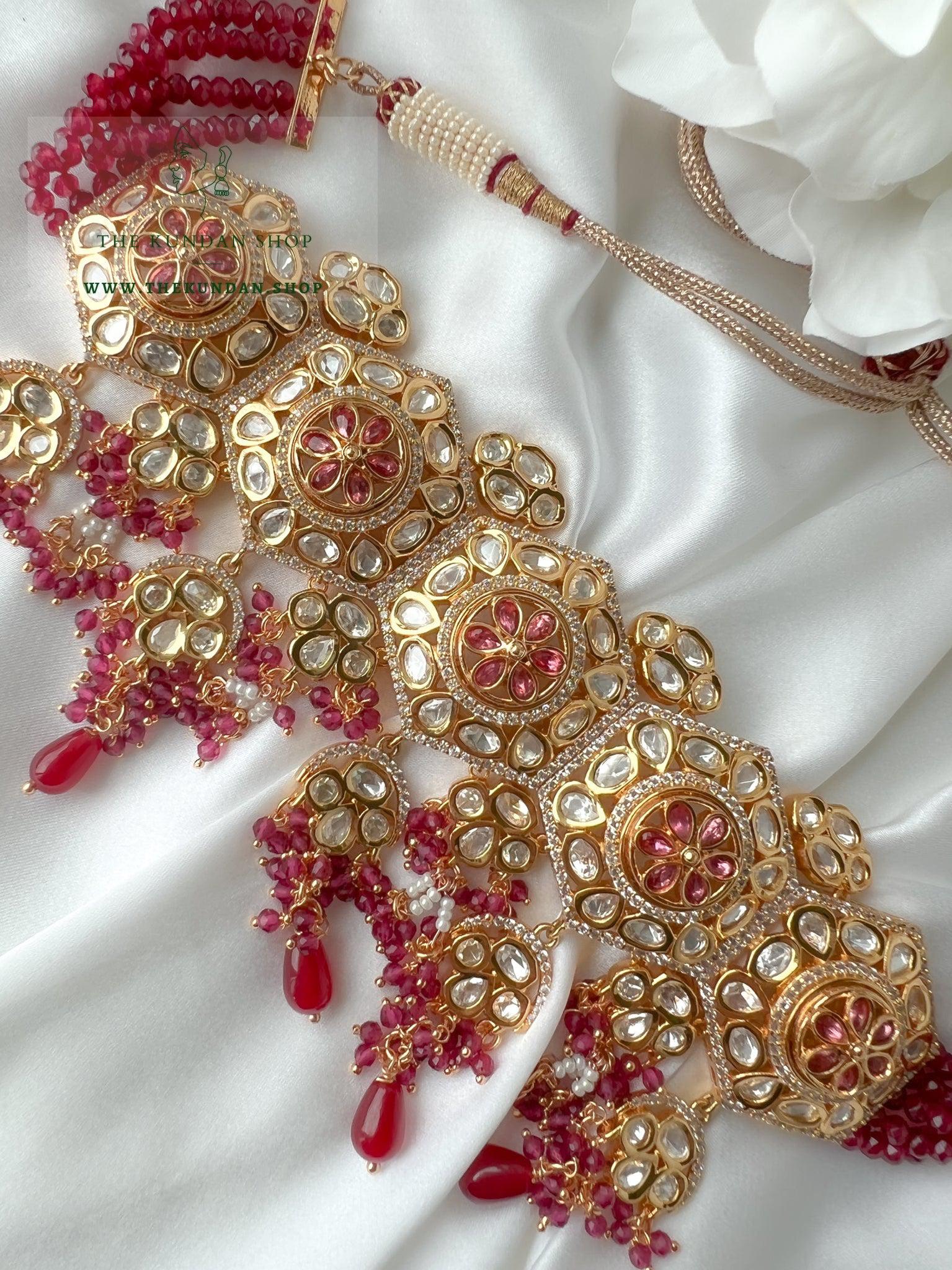 Desired Kundan in Ruby Necklace Sets THE KUNDAN SHOP 