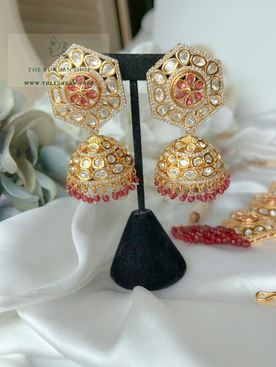 Desired Kundan in Ruby Necklace Sets THE KUNDAN SHOP 