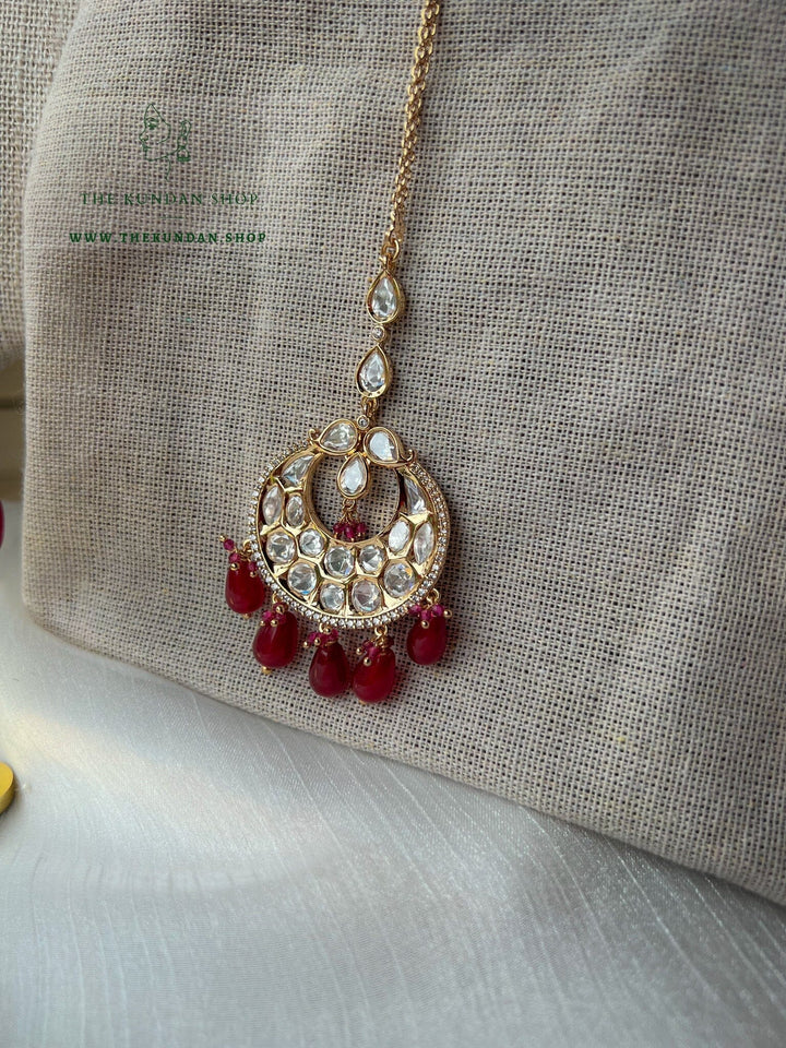Distance in Ruby Necklace Sets THE KUNDAN SHOP 
