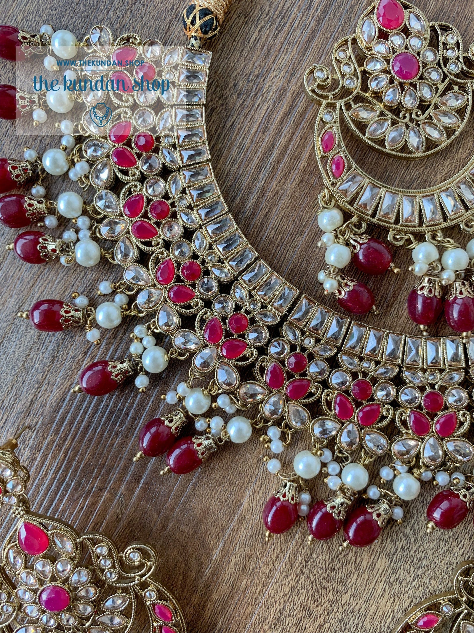 Complexed in Polki, in Ruby Necklace Sets THE KUNDAN SHOP 