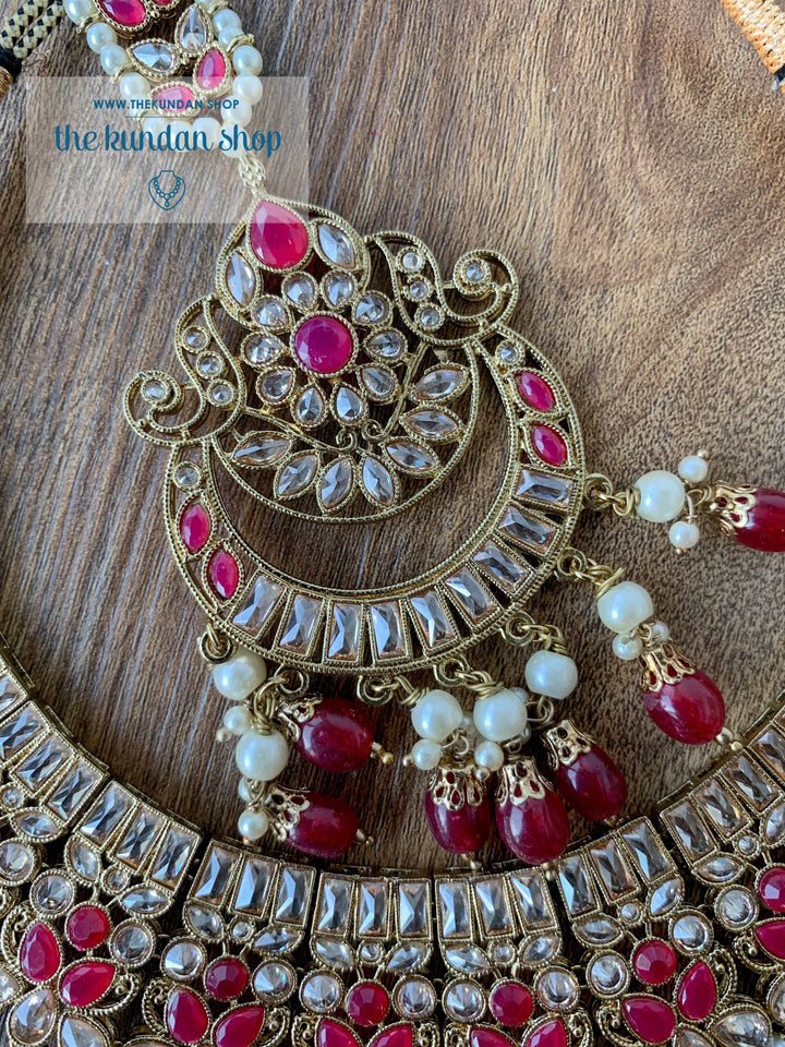 Complexed in Polki, in Ruby Necklace Sets THE KUNDAN SHOP 