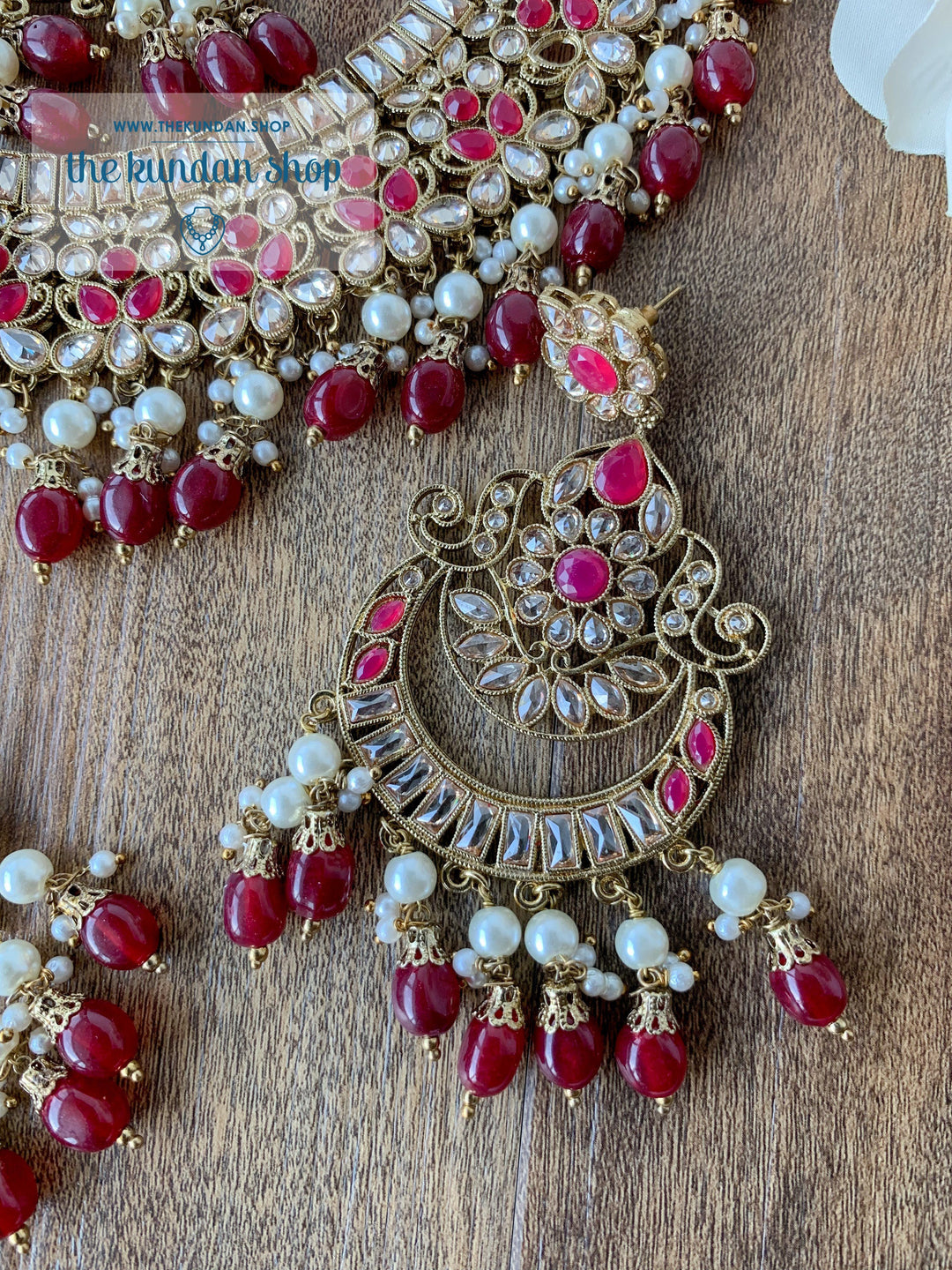 Complexed in Polki, in Ruby Necklace Sets THE KUNDAN SHOP 