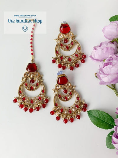 Dependant in Ruby Jewelry Sets THE KUNDAN SHOP 
