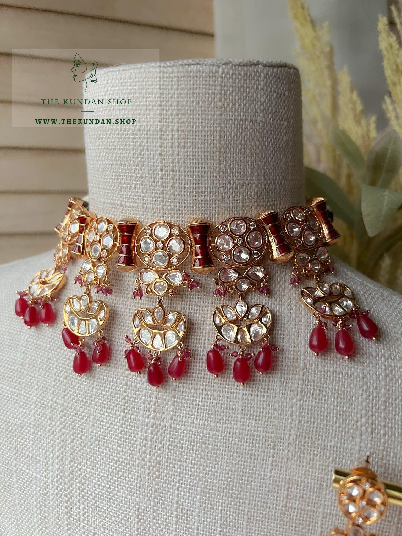 Imposed in Ruby Necklace Sets THE KUNDAN SHOP 