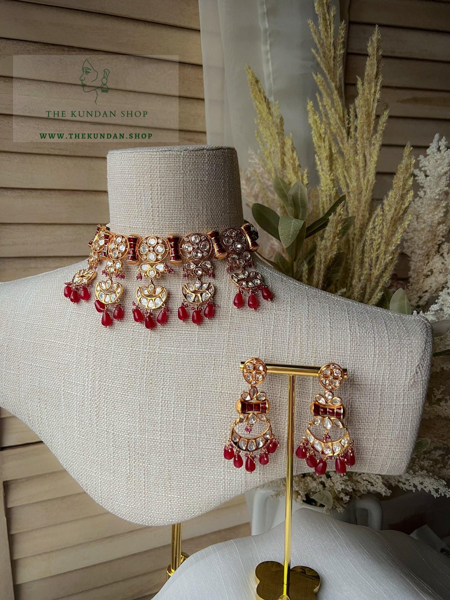Imposed in Ruby Necklace Sets THE KUNDAN SHOP 