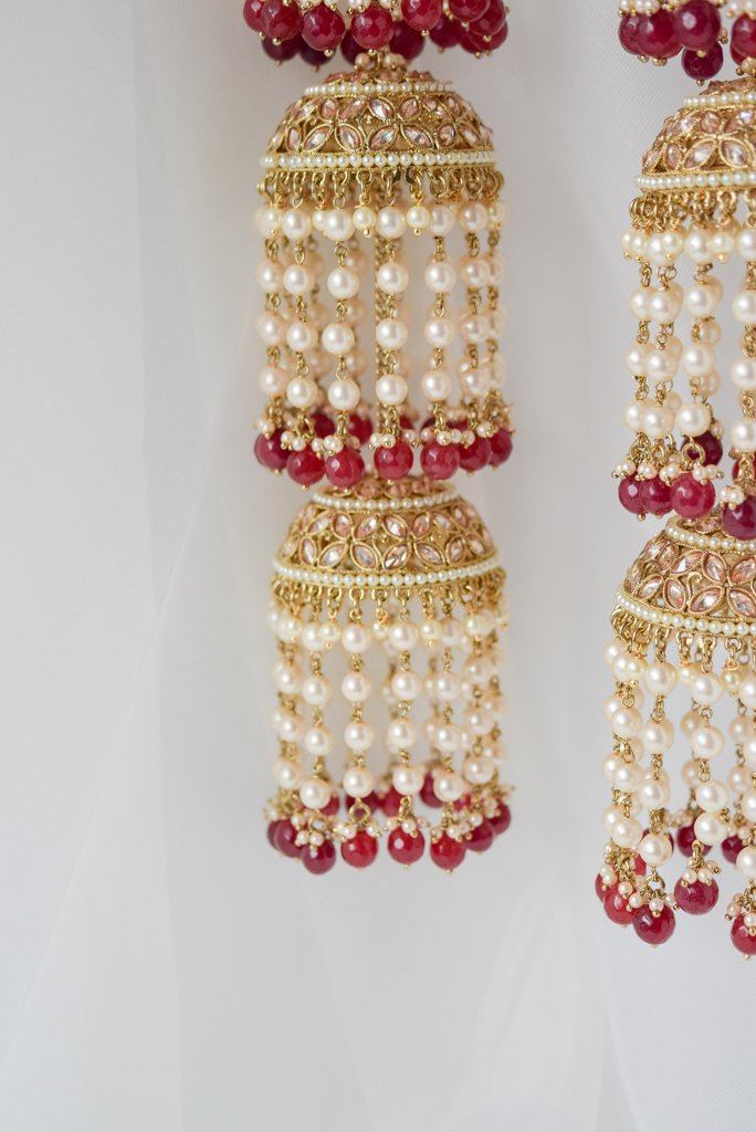 Ruby & Pearl Polki Kaleeray Kaleeray THE KUNDAN SHOP 