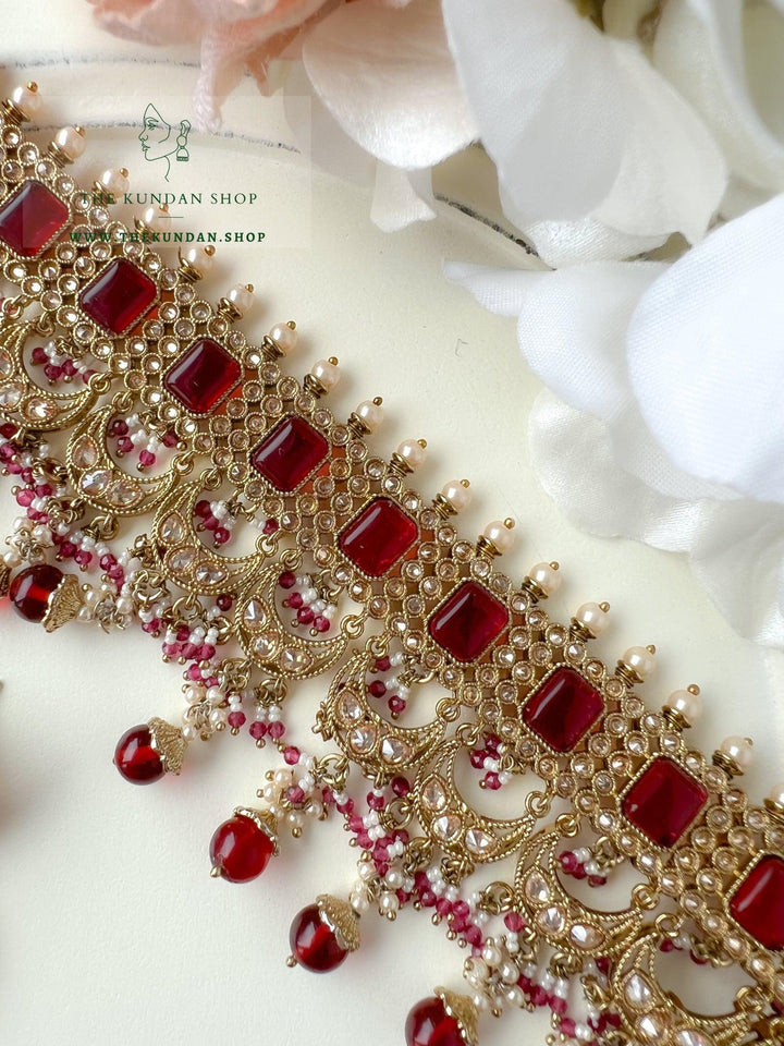 Love Always in Ruby Necklace Sets THE KUNDAN SHOP 