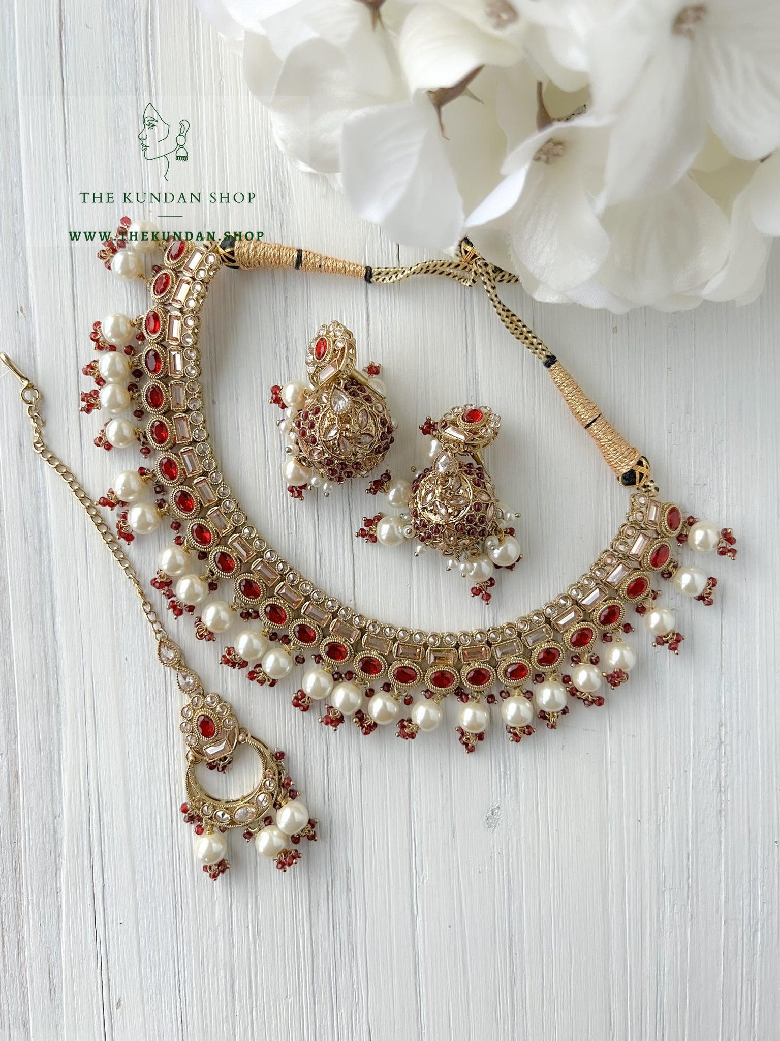 Good Intentions in Ruby Necklace Sets THE KUNDAN SHOP 