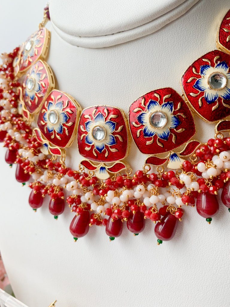 Elan in Ruby Necklace Sets THE KUNDAN SHOP 
