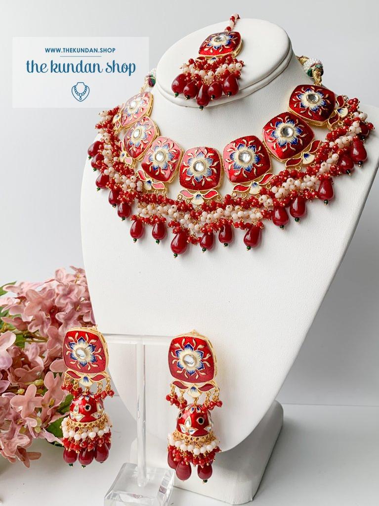 Elan in Ruby Necklace Sets THE KUNDAN SHOP 