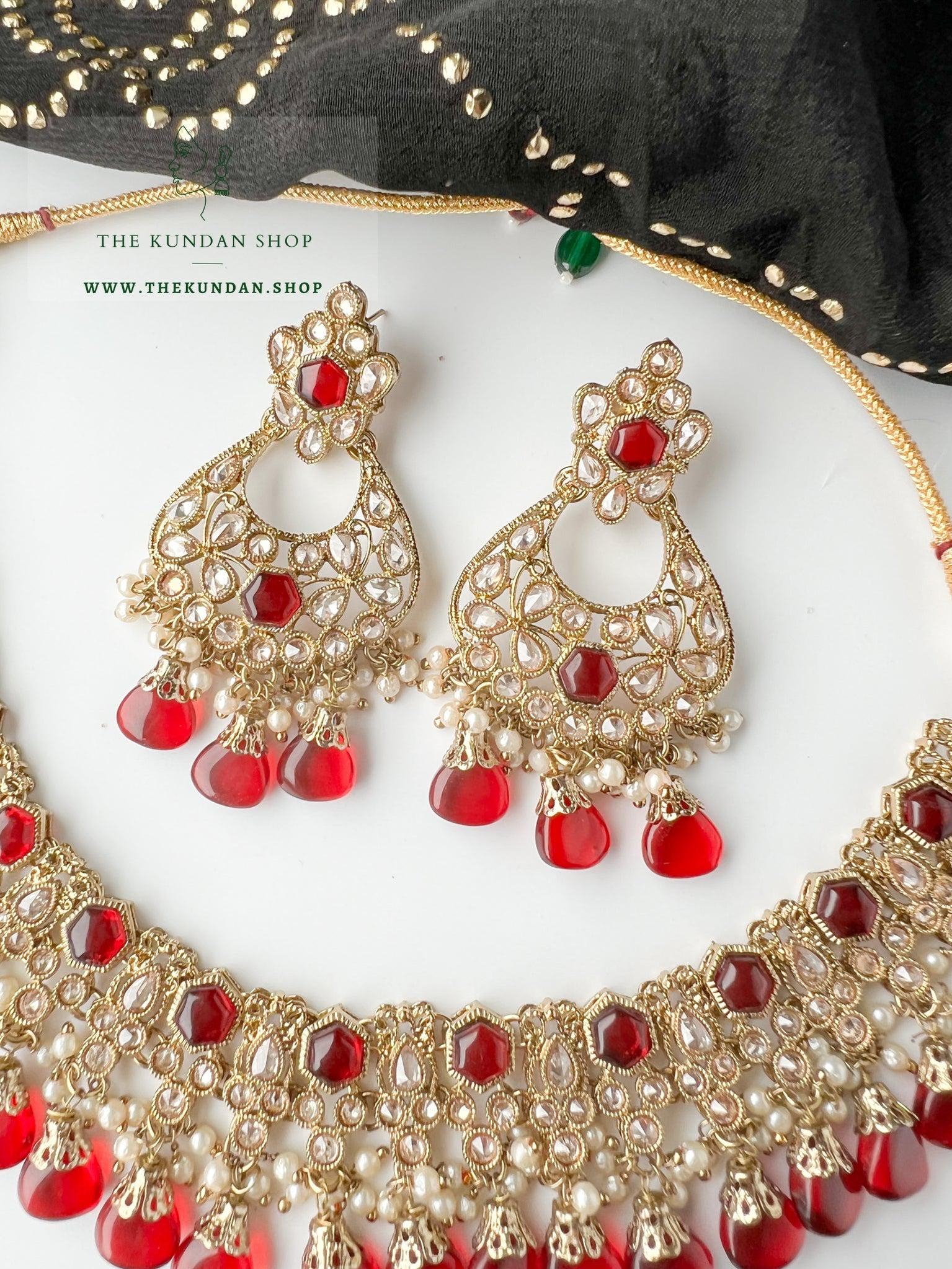 Headliner in Ruby Necklace Sets THE KUNDAN SHOP 