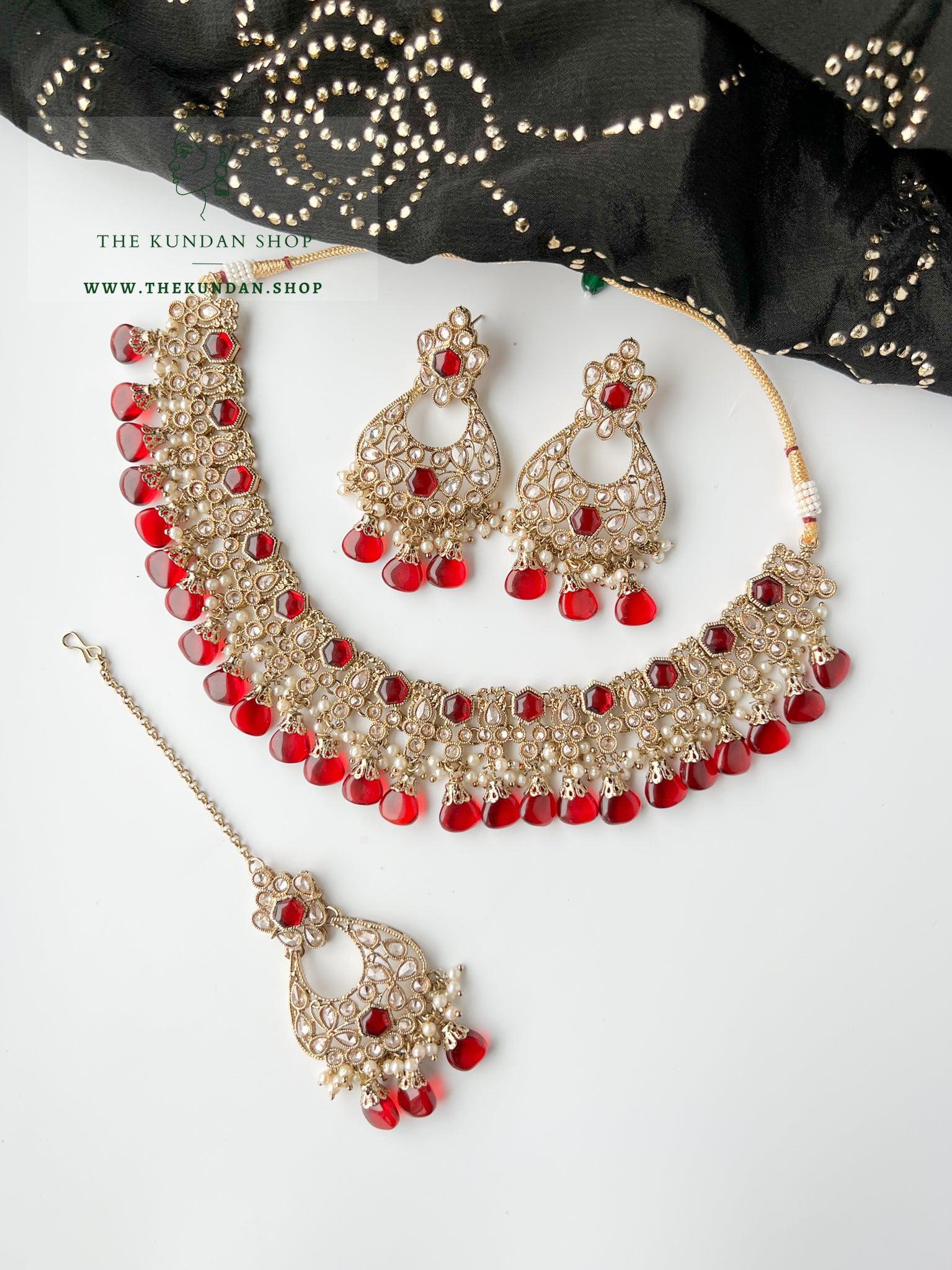 Headliner in Ruby Necklace Sets THE KUNDAN SHOP 