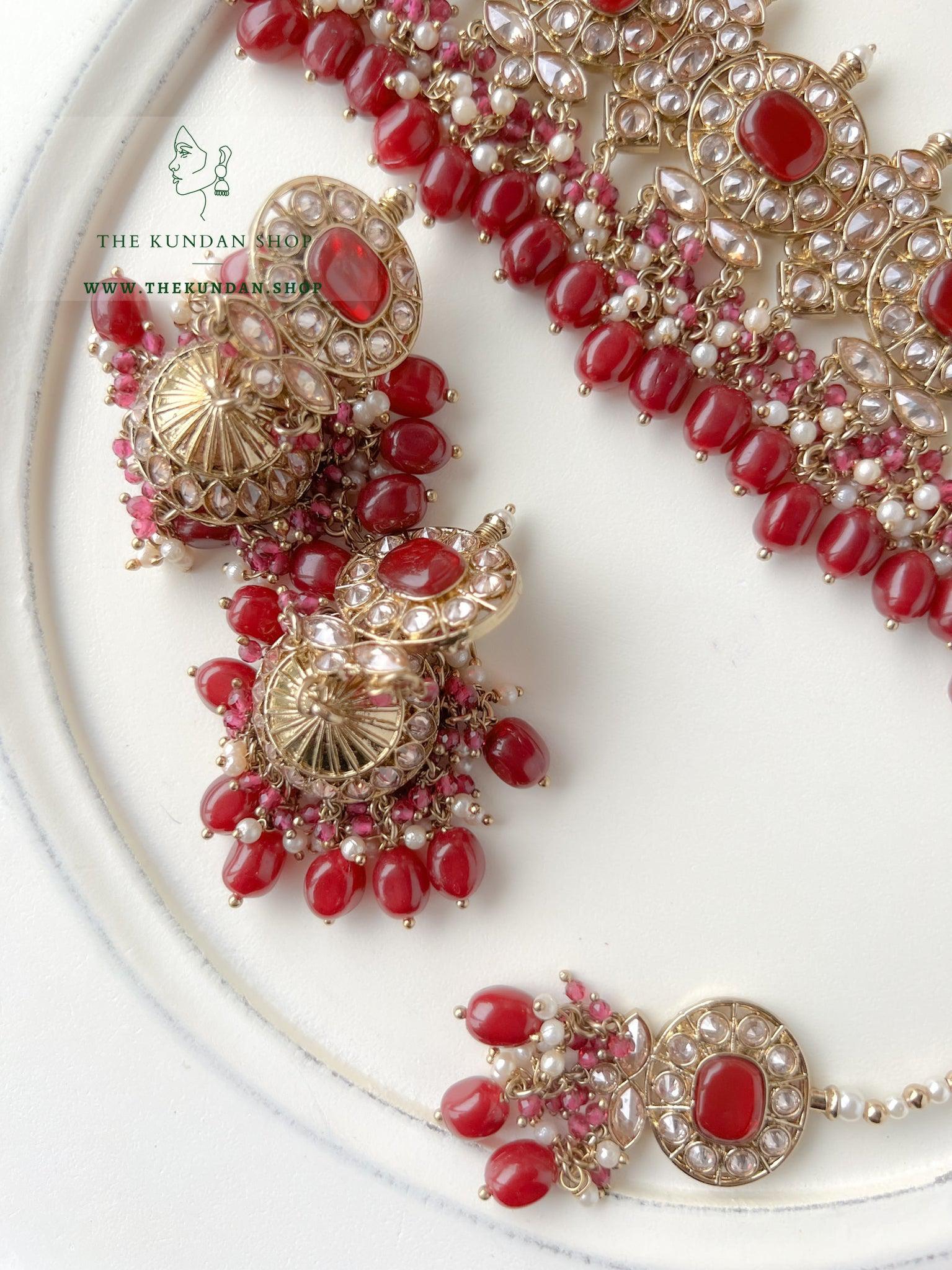 Temptation in Ruby Necklace Sets THE KUNDAN SHOP 