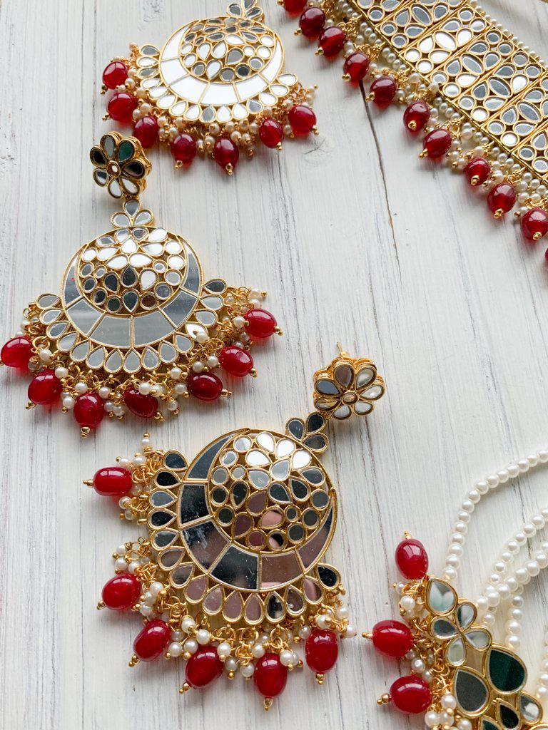 Confidence in Ruby Necklace Sets THE KUNDAN SHOP 