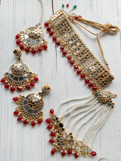 Confidence in Ruby Necklace Sets THE KUNDAN SHOP 