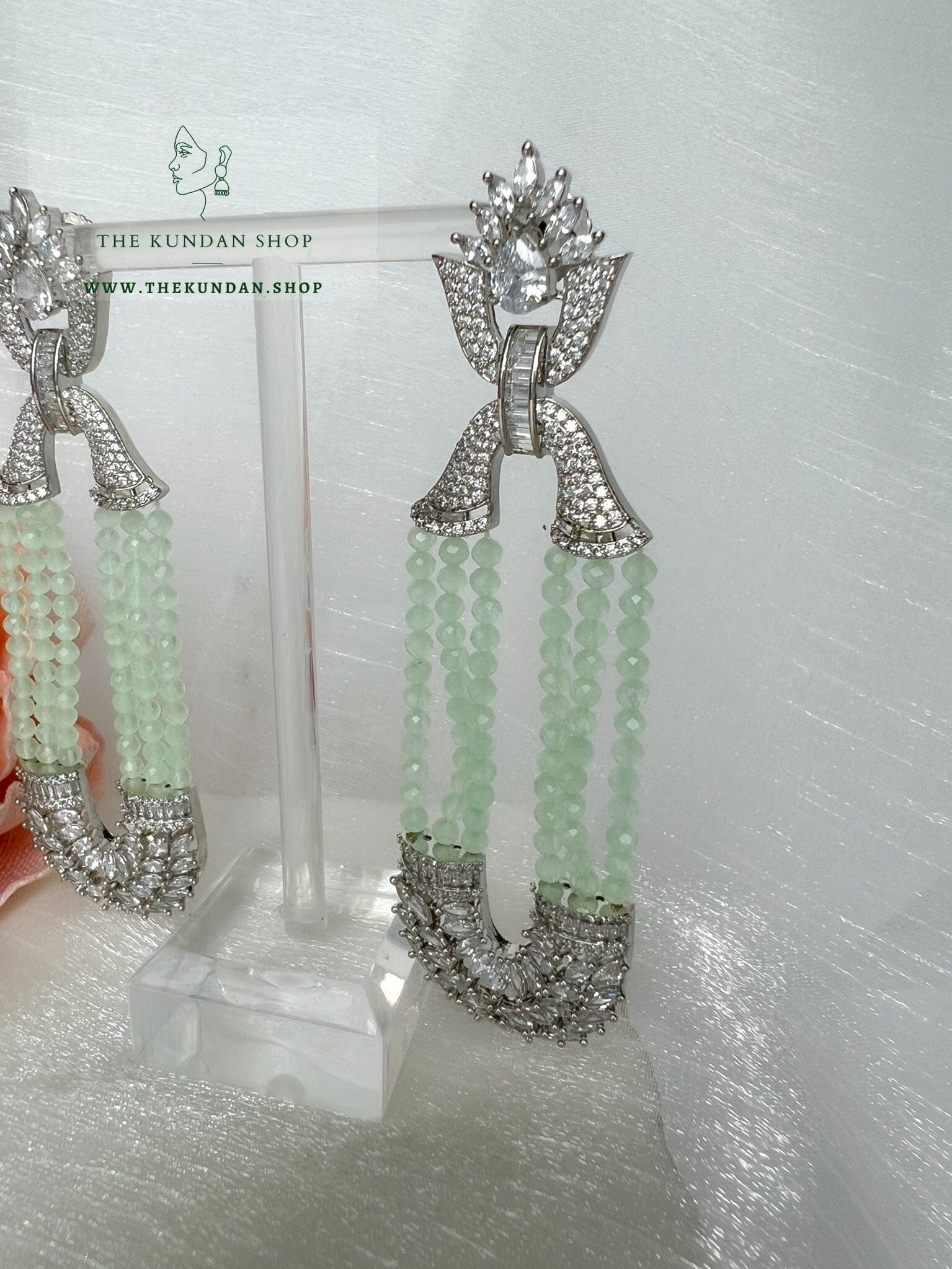 Miracle in Silver Earrings THE KUNDAN SHOP 