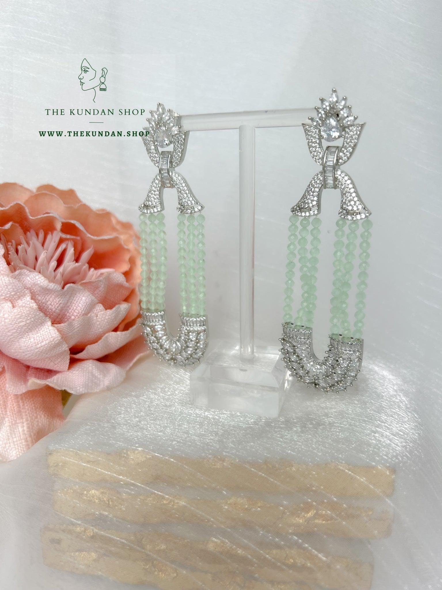 Miracle in Silver Earrings THE KUNDAN SHOP Mint 