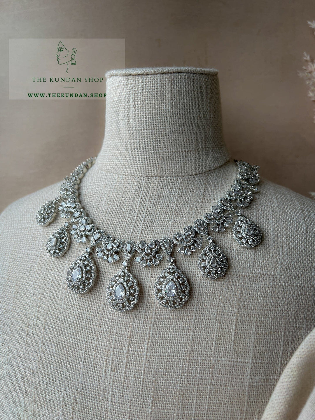 Resilient in Silver Necklace Sets THE KUNDAN SHOP 