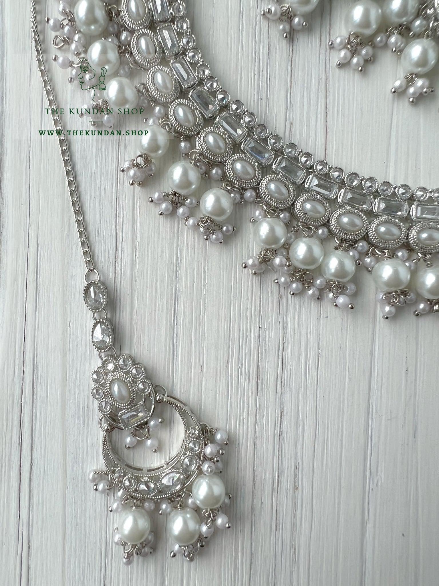 Good Intentions in Silver Necklace Sets THE KUNDAN SHOP 