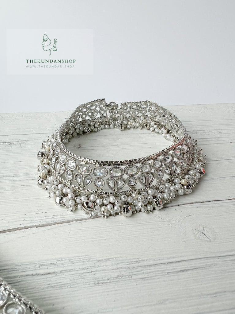 Enriched in Silver Anklets THE KUNDAN SHOP 