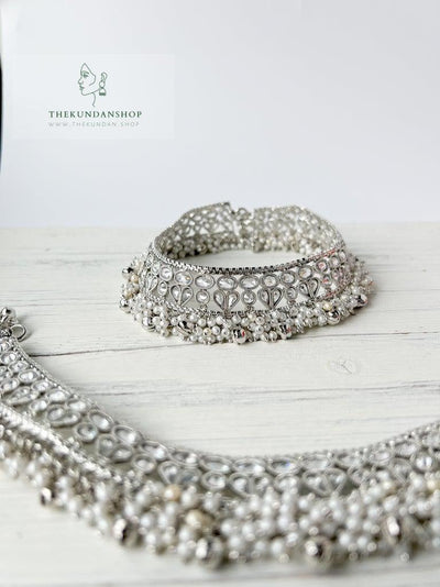 Enriched in Silver Anklets THE KUNDAN SHOP 