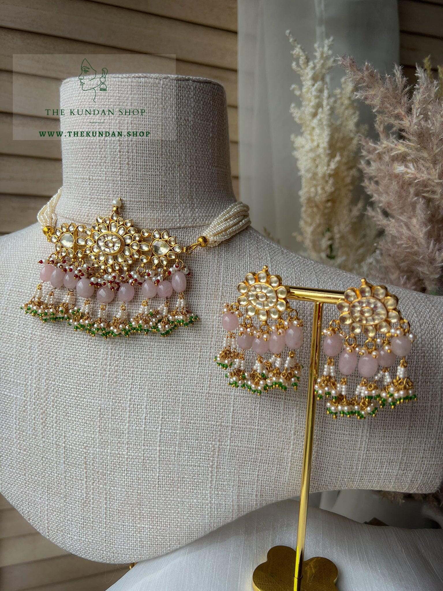 Endear Kundan in Pink Necklace Sets THE KUNDAN SHOP 