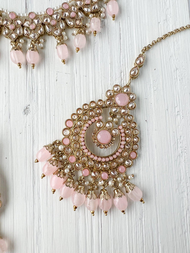 Skeptic in Light Pink *AS-IS* Necklace Sets THE KUNDAN SHOP 