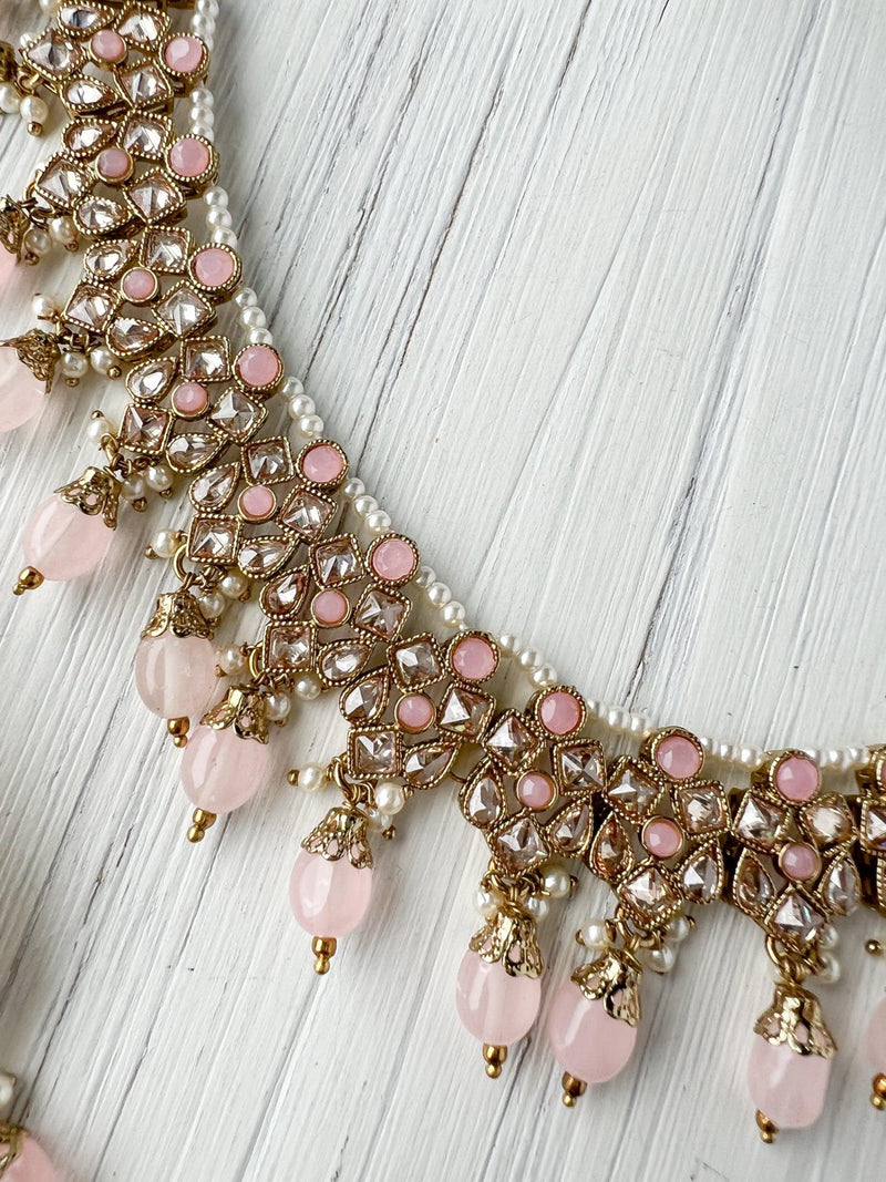 Skeptic in Light Pink *AS-IS* Necklace Sets THE KUNDAN SHOP 