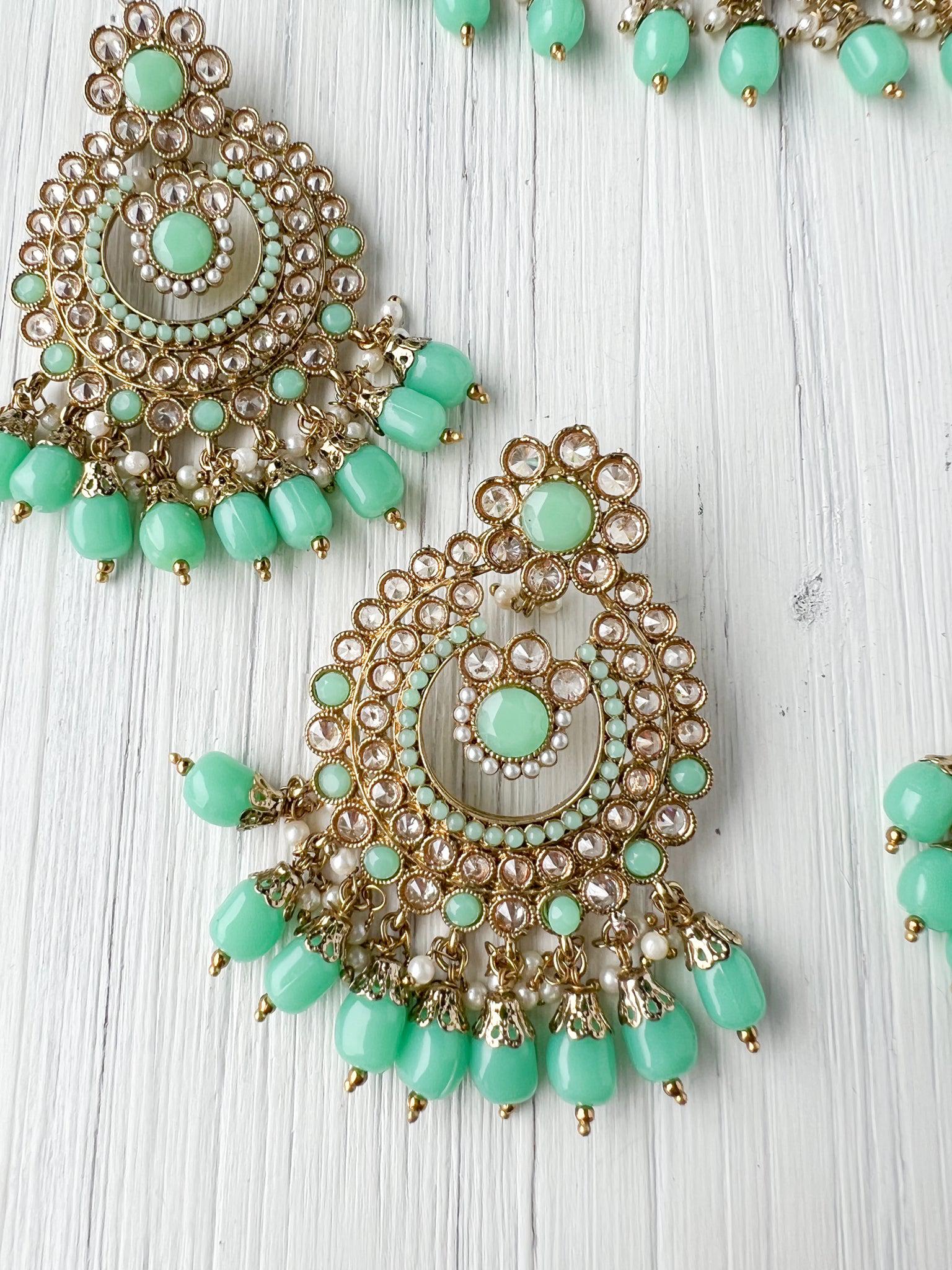 Skeptic in Mint *AS-IS* Necklace Sets THE KUNDAN SHOP 