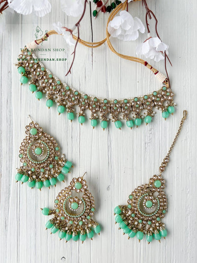 Skeptic in Mint *AS-IS* Necklace Sets THE KUNDAN SHOP 