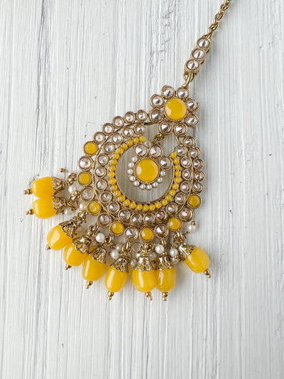 Skeptic in Yellow *AS-IS* Necklace Sets THE KUNDAN SHOP 