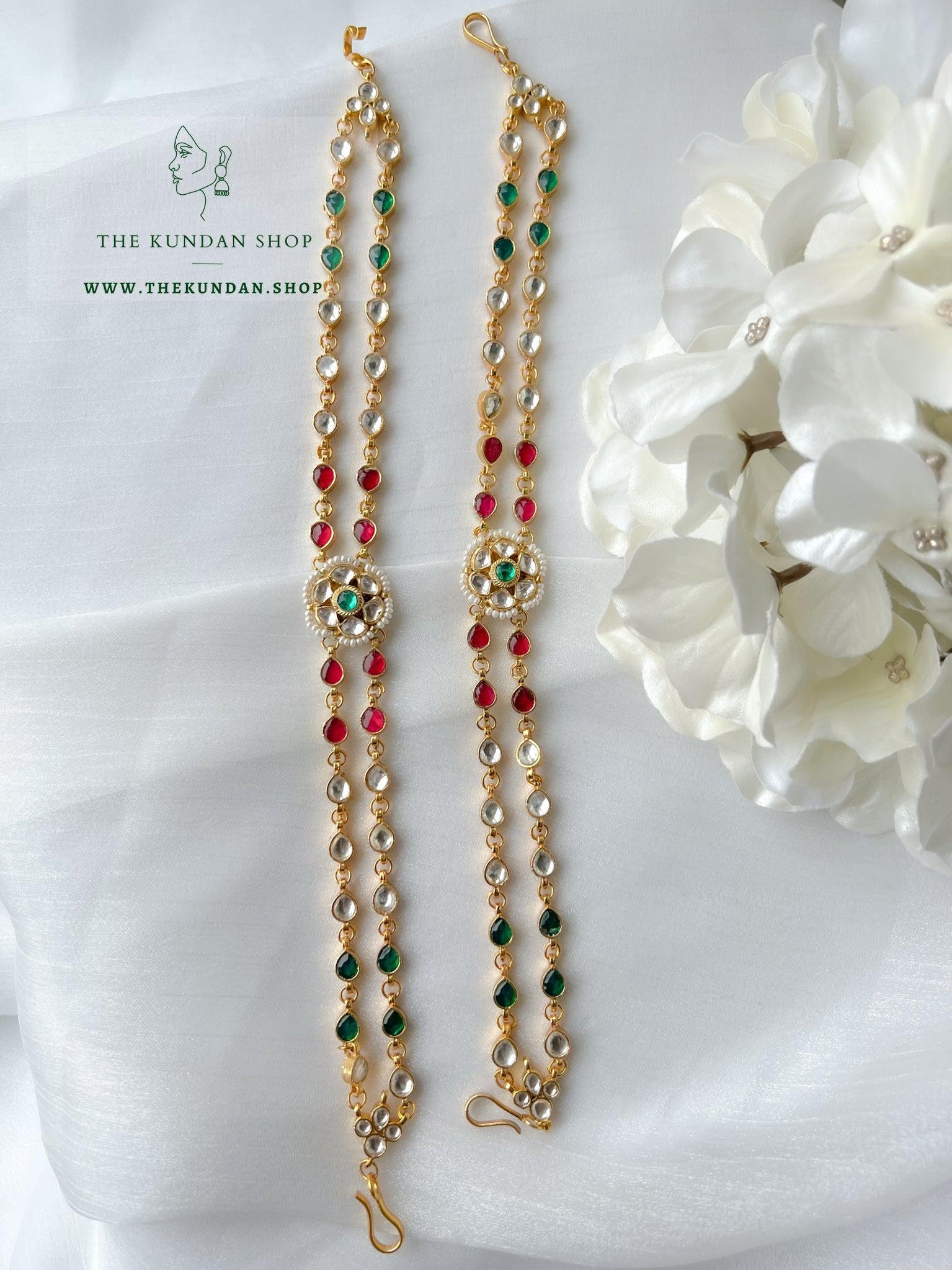 A Single Flower - Headband Mathapathi THE KUNDAN SHOP 