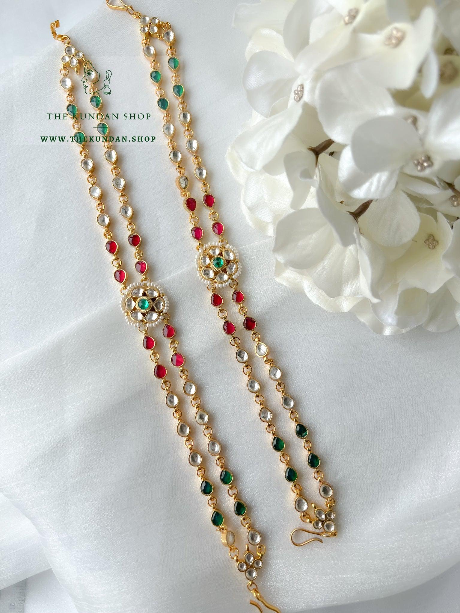 A Single Flower - Headband Mathapathi THE KUNDAN SHOP 