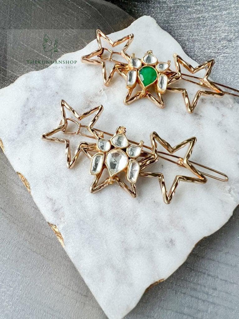Starry Eyed Hair Pin Hair Pins THE KUNDAN SHOP 