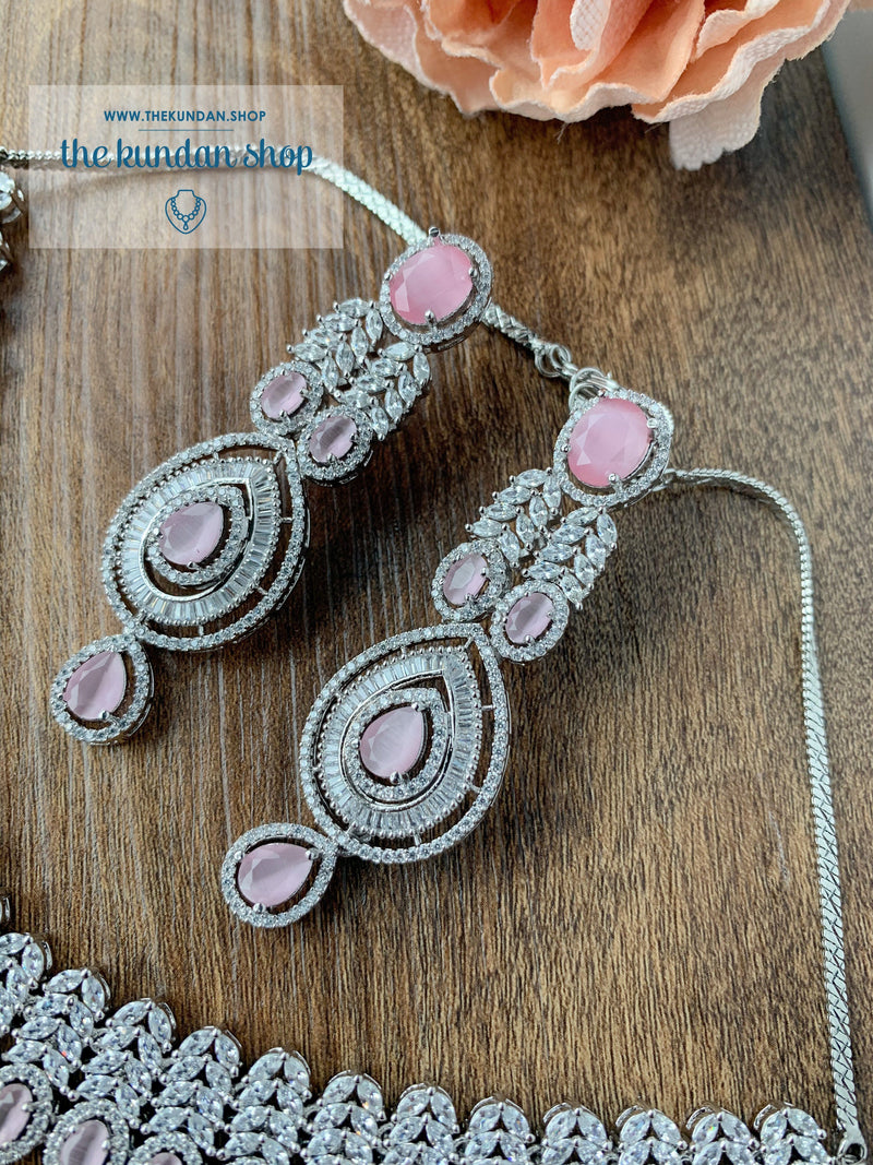 Veiled in Pink Necklace Sets THE KUNDAN SHOP 