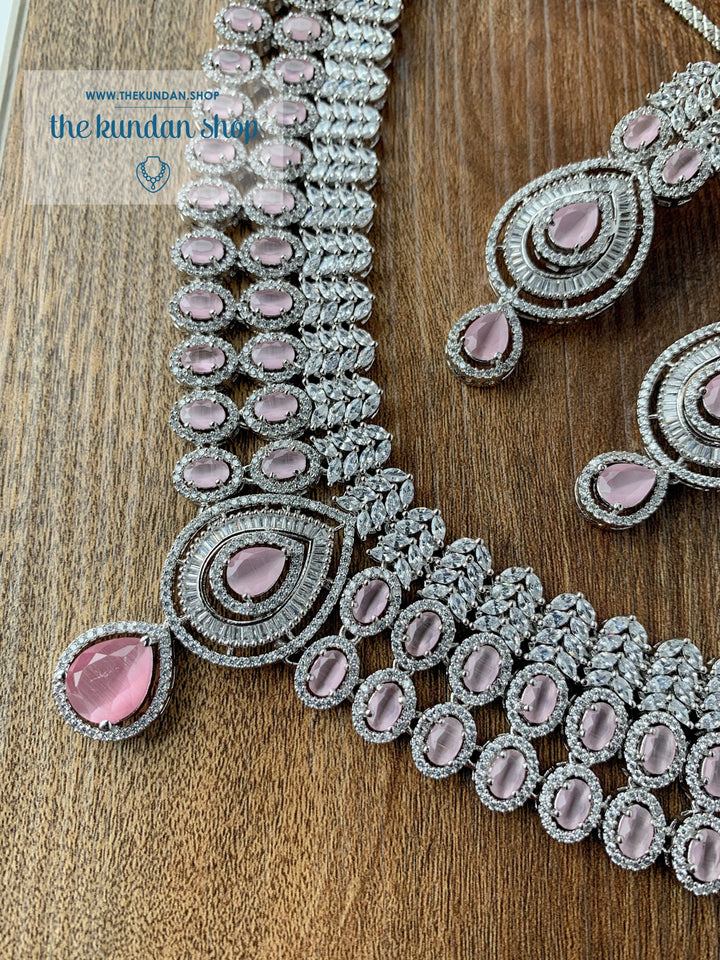 Veiled in Pink Necklace Sets THE KUNDAN SHOP 
