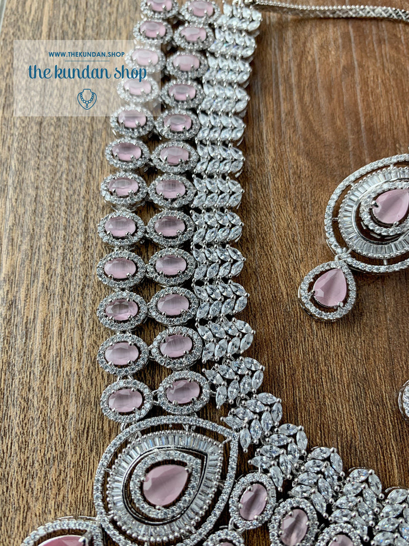 Veiled in Pink Necklace Sets THE KUNDAN SHOP 
