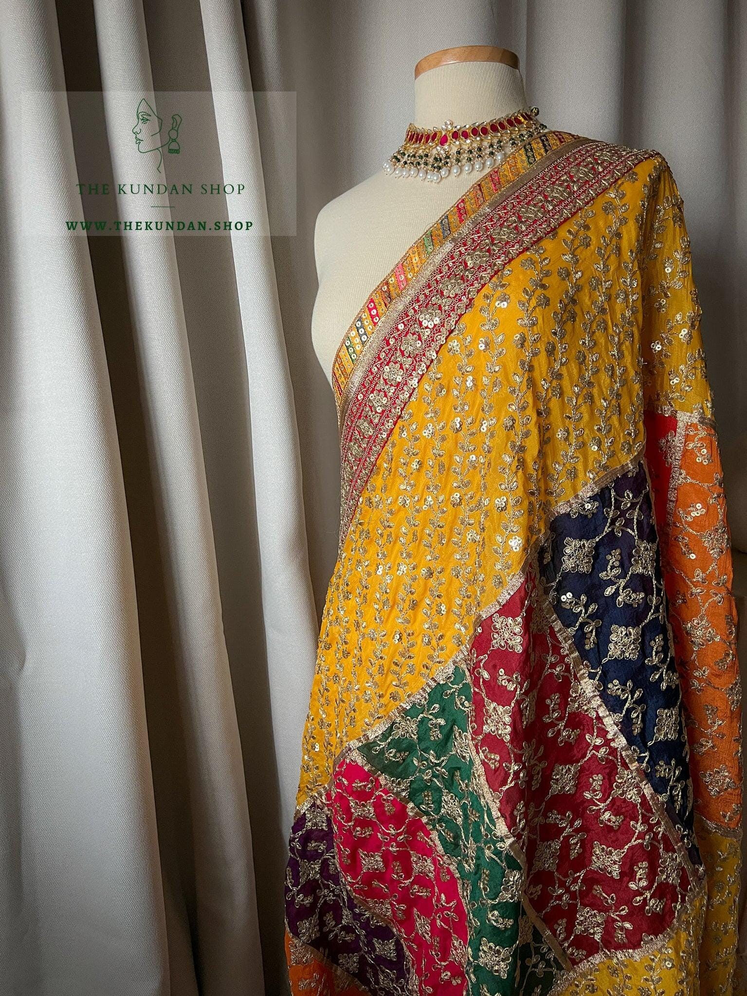 The Radiant Colors -1.0 Dupatta THE KUNDAN SHOP 