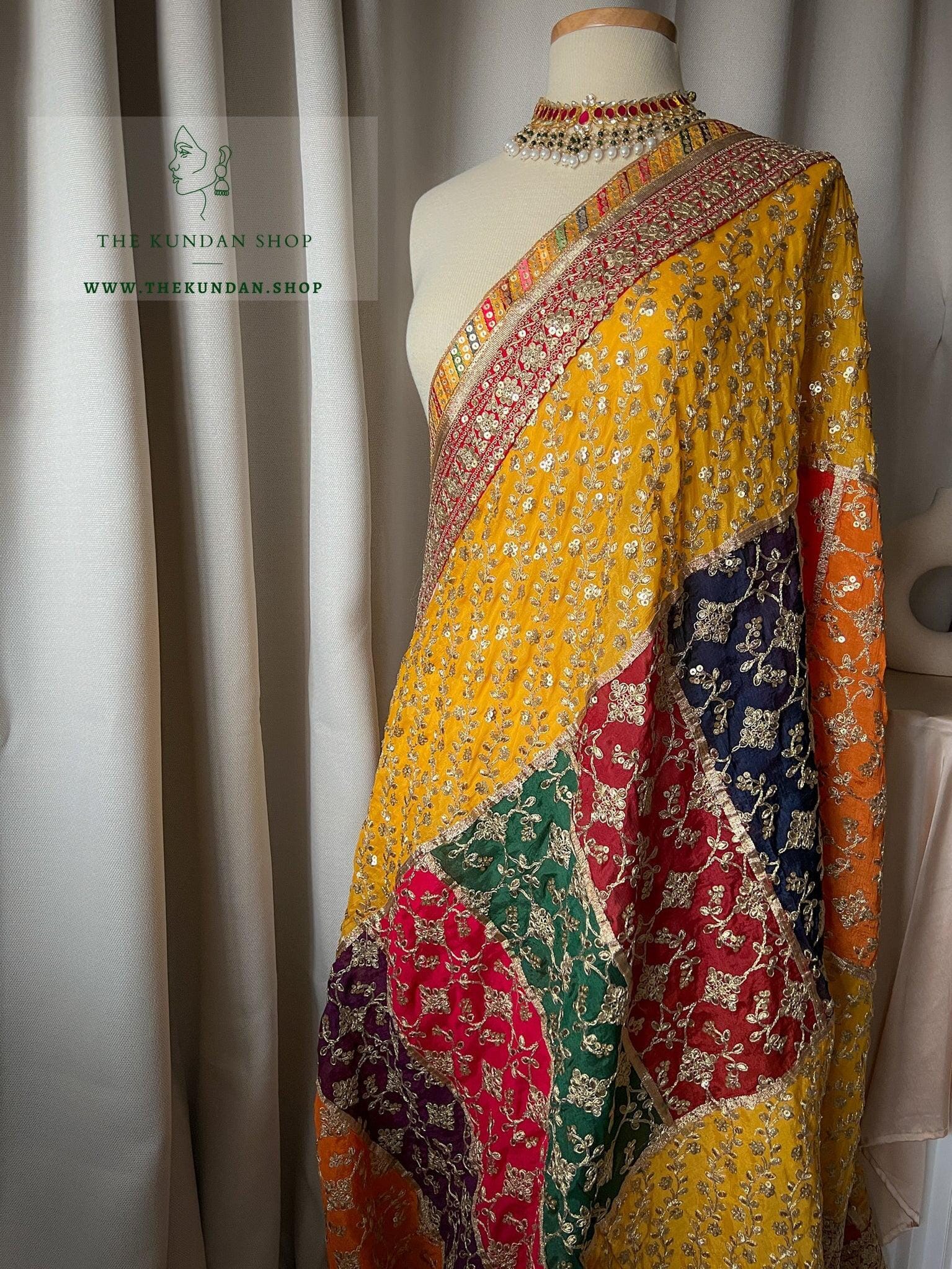 The Radiant Colors -1.0 Dupatta THE KUNDAN SHOP 