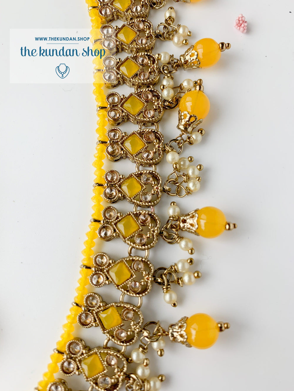 Dynamic in Yellow Necklace Sets THE KUNDAN SHOP 