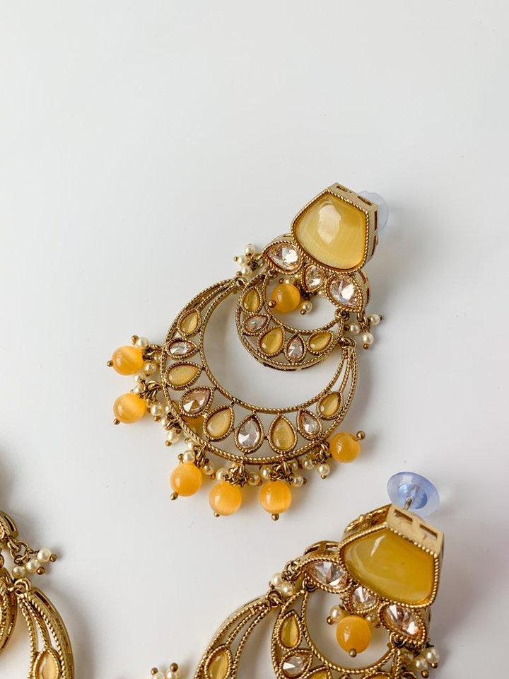 Dependant in Yellow Jewelry Sets THE KUNDAN SHOP 