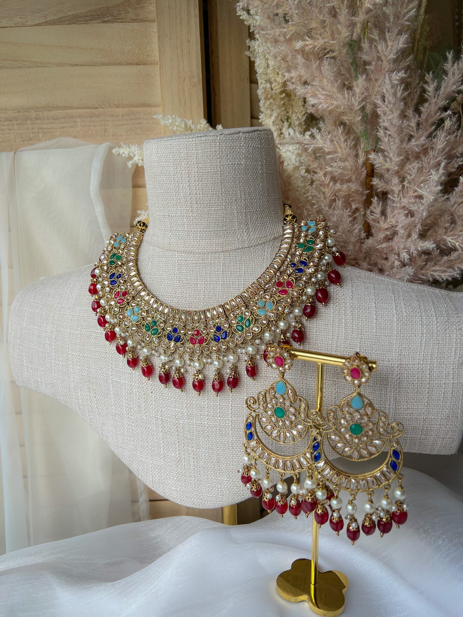 Complexed in Polki, in Multi Necklace Sets THE KUNDAN SHOP 